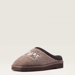 Ariat 93 Liberty Square Toe Slipper Brown | 284DJGRFN