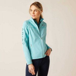 Ariat Agile Softshell Jacket Blue | 158OGAHCQ