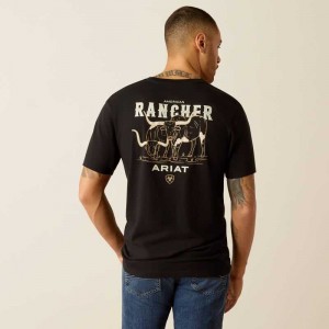 Ariat American Rancher T-Shirt Black | 576XWKTCG