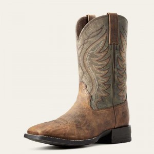 Ariat Amos Cowboy Boot Sorrel Crunch | 253PZSNYX