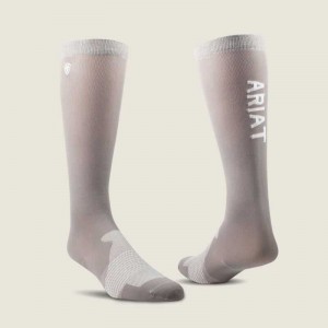 Ariat AriatTEK Essential Performance Socks Zinc | 653GSQUEX