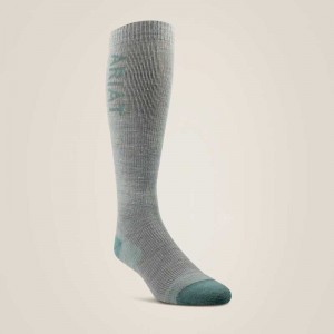 Ariat AriatTEK Thaw Merino Socks Grey | 932ENPTVC