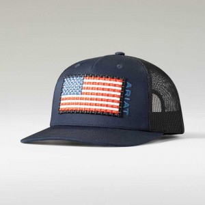 Ariat Basket Weave Flag Cap Multicolor | 917BUIXQN