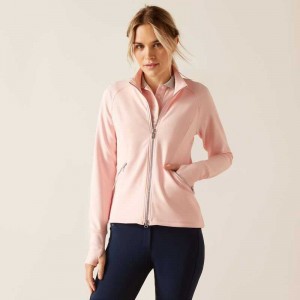 Ariat Bellatrix Full Zip Sweatshirt Pink | 175MNECVS