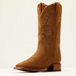 Ariat Bench Made Bassett Western Boot Brown | 690LNAYPE