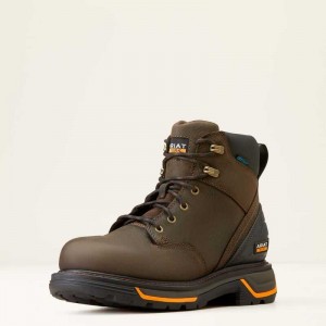 Ariat Big Rig 6' Waterproof Work Boot Coffee | 258SRDEJG