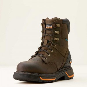 Ariat Big Rig 8' Waterproof Work Boot Coffee | 501DRLPOV