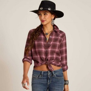 Ariat Billie Jean Shirt Lucky Plaid | 091KVRGLE