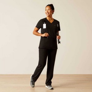 Ariat Black Scrubs Uniform Black | 150JZFHAI