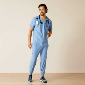 Ariat Blue Scrubs Uniform Light Blue | 214PZMHQN