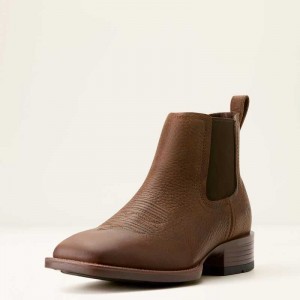 Ariat Booker Ultra Western Boot Brown | 201MFHZBY