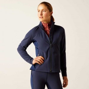 Ariat Boreas Full Zip Sweatshirt Navy | 924UPSYJO