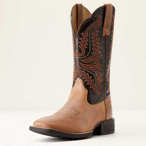 Ariat Brush Creek Cowboy Boot Brown / Brown | 968BCYFIK