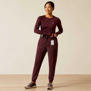 Ariat Burgundy Scrubs Uniform Winetasting | 412GREXTL