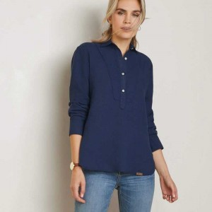 Ariat Cazadero Blouse Navy | 807LIUAEH