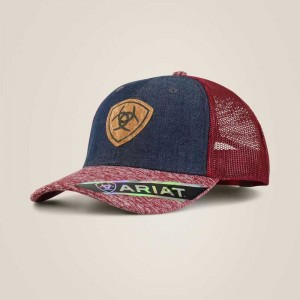 Ariat Center Shield Logo Cap Blue | 561EYZAQI