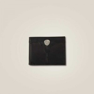 Ariat Center ridge bifold wallet Black | 813UVPSWN