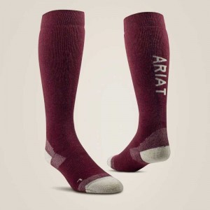 Ariat Country Performance Merino Socks Brown | 179JSWBKX