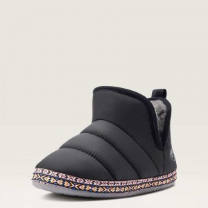 Ariat Crius Bootie Slipper Black | 685YDZJLE