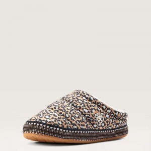 Ariat Crius Clog Slipper Brown Leopard | 146JFBDPM