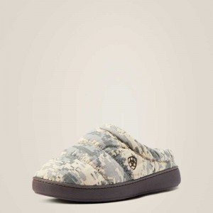 Ariat Crius Clog Slipper Olive Camo | 569HRCUVJ