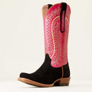 Ariat Derby Monroe Western Boot Black | 587ADNQHY