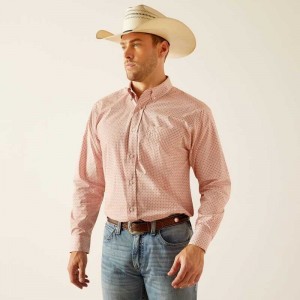 Ariat Derrick Classic Fit Shirt Ginger Nut | 794TIMVAU