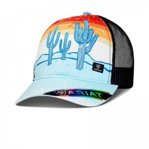 Ariat Desert Print Hat Blue | 782SMEFLH