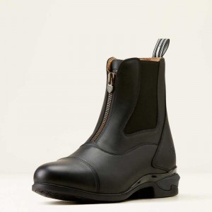 Ariat Devon Zip Paddock Boot Black | 798AYJCLQ