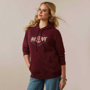 Ariat Diamond Hoodie Twany Port | 061RBSLIN