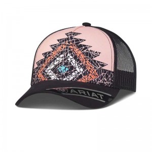 Ariat Diamond Print Cap Brown | 679XOVUCN