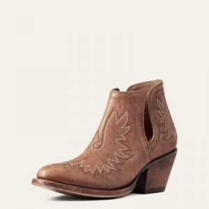 Ariat Dixon R Toe Western Boot Brown | 518CRMAPX