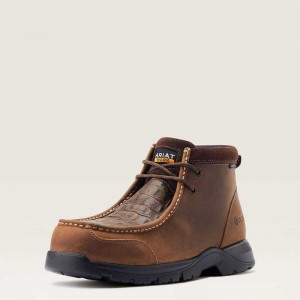 Ariat Edge LTE Moc Composite Toe Work Boot Brown | 379DMTQAZ