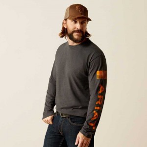 Ariat Elevated V2 T-Shirt Grey | 428HQDTWF