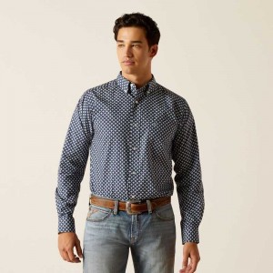 Ariat Emile Fitted Shirt Indigo | 271XKRIMO