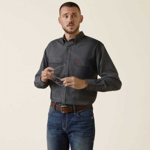 Ariat FR Air Inherent Work Shirt Grey | 650DGBCOS