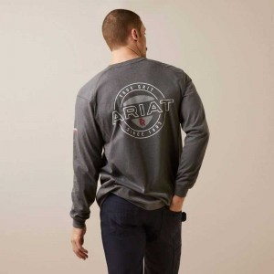 Ariat FR Air True Grit T-Shirt Grey | 294SONWCD