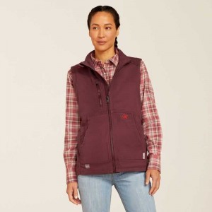 Ariat FR DuraLight Cordura Canvas Vest Purple | 983OPDHAT