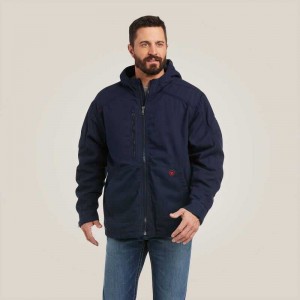 Ariat FR DuraLight Stretch Canvas Jacket Navy | 624HBAYVN