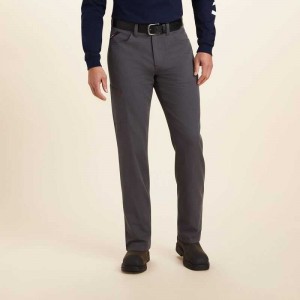 Ariat FR M4 Relaxed Crossfire Straight Pant Grey | 481OHNWIU