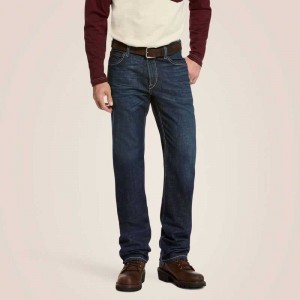 Ariat FR M4 Relaxed DuraStretch Lineup Stackable Straight Leg Jean Platinum | 986OFRNQA