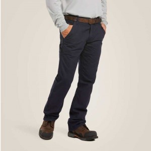 Ariat FR M4 Relaxed Workhorse Boot Cut Pant Navy | 863GEPTBS