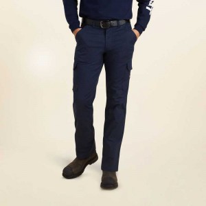 Ariat FR M7 Slim DuraStretch Duralight Twill Straight Pant Navy | 915UOBYHE