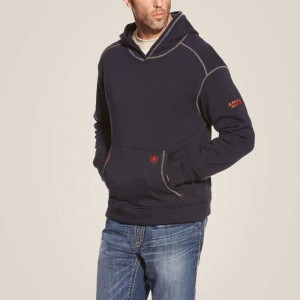 Ariat FR Polartec Hoodie Navy | 498QUEROI