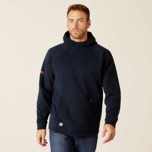 Ariat FR Primo Fleece 2.0 Hoodie Navy | 725JYQXLP