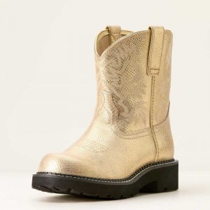 Ariat Fatbaby Western Boot Gilded Lizard Emboss | 351ALYNBJ