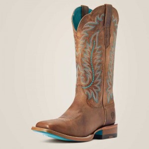 Ariat Frontier Tilly Western Boot Brown | 375XUEYSF