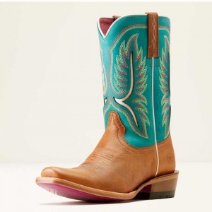 Ariat Futurity Colt Western Boot Brown / Blue | 681LSCFPN