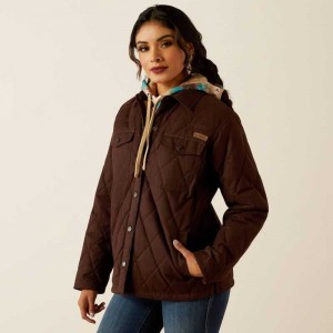 Ariat Grizzly Quilted Barn Jacket Mole | 582ALWNGP