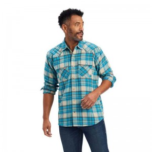 Ariat Handley Retro Fit Shirt Turquoise | 947QEBPVL